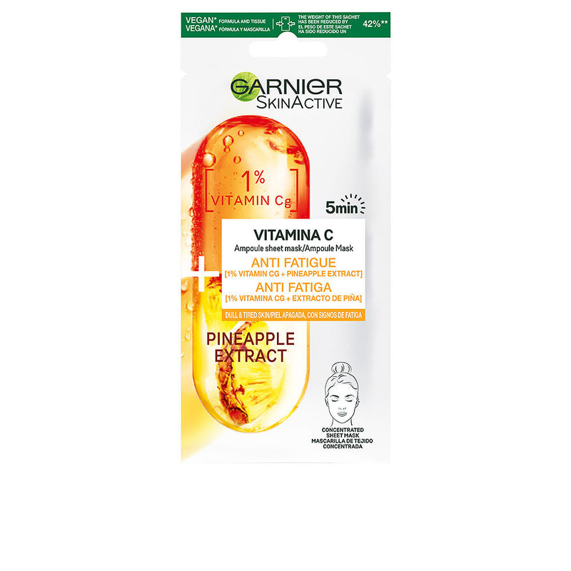 SKINACTIVE mascarilla vitamina c antifatiga 1 u