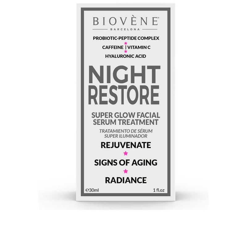 NIGHT RESTORE super glow facial serum treatment 30 ml