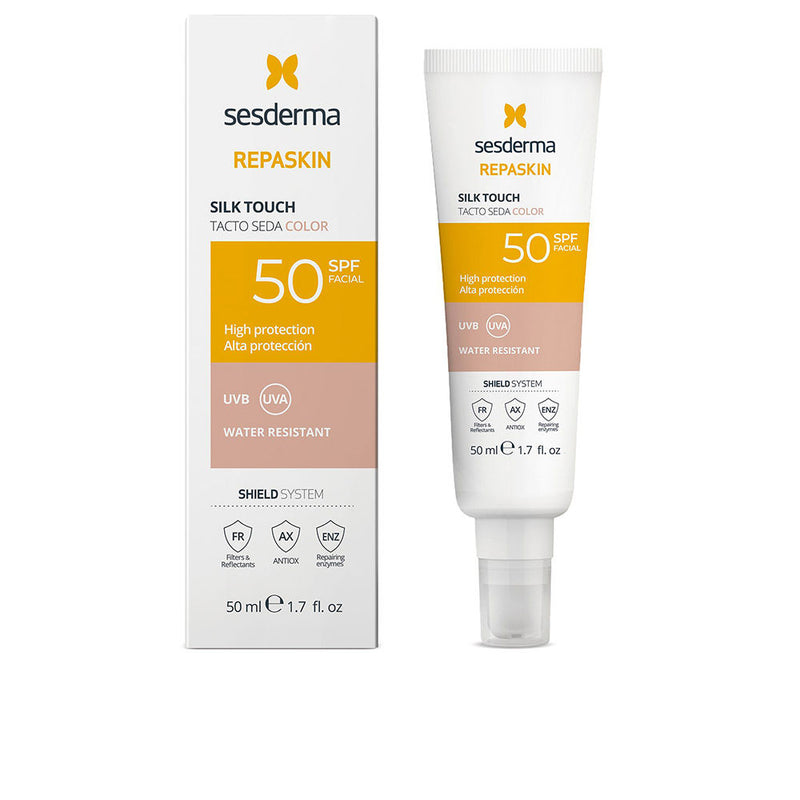 REPASKIN FACIAL silk touch with color SPF50 50 ml