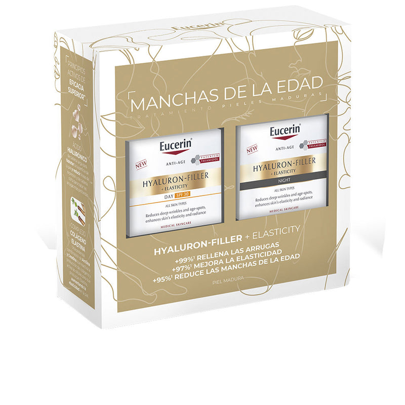 HYALURON FILLER DÍA + ELASTICITY SPF30 50 ML + NOCHE 50 ML ESTUCHE 2 pz